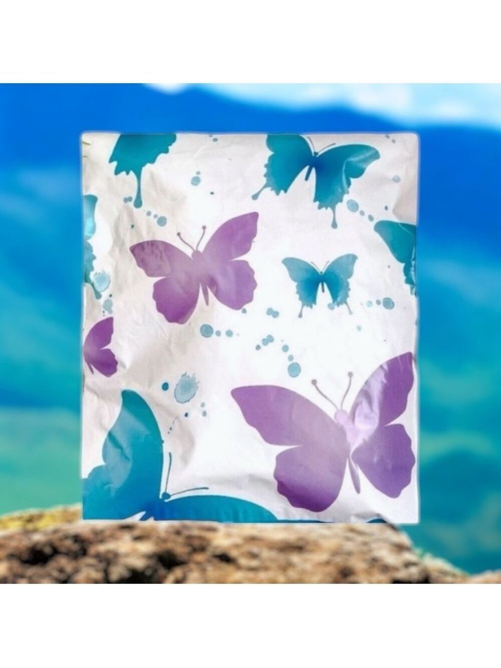 25 10X13 Poly Mailers Butterfly Flat Shipping Envelopes PRICE FIRM - Picture 4 of 10